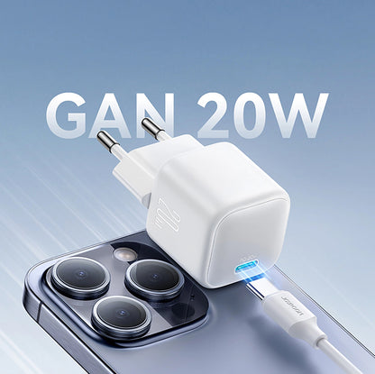 Joyroom JR-TCG08 nettverkslader, 20W, 3A, 1 x USB-C, Hvit