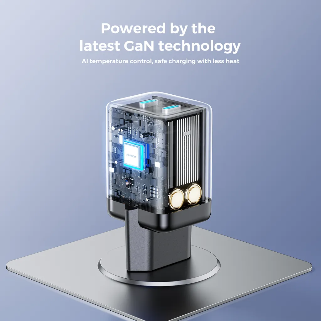 Joyroom JR-TCG17 nettverkslader, 45W, 3A, 2 x USB-C, Svart