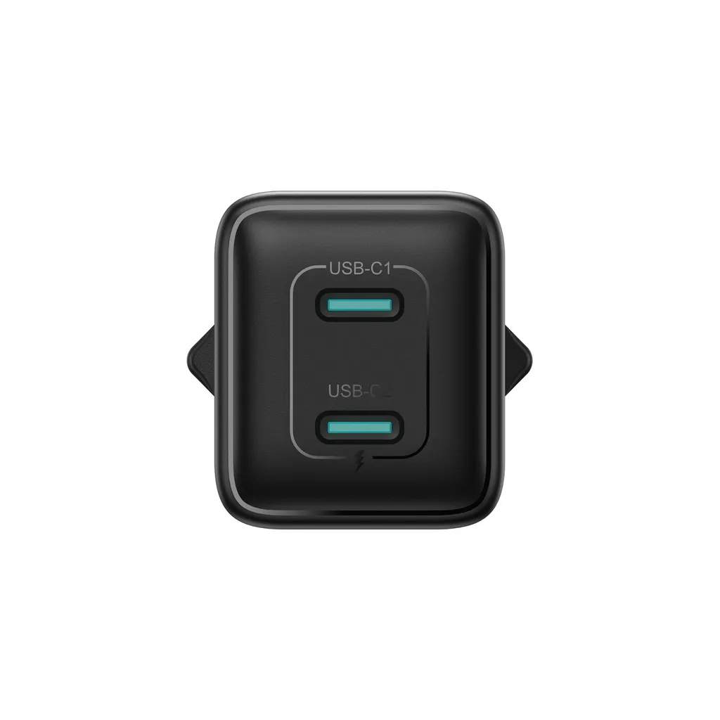Joyroom JR-TCG17 nettverkslader, 45W, 3A, 2 x USB-C, Svart