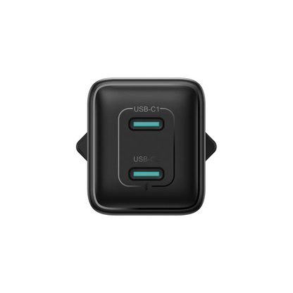 Joyroom JR-TCG17 nettverkslader, 45W, 3A, 2 x USB-C, Svart