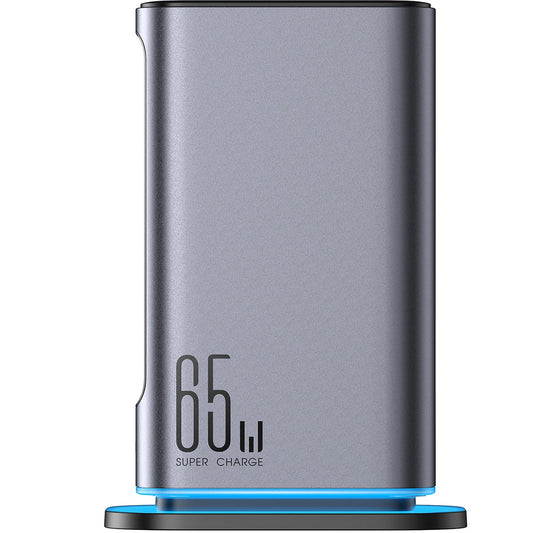 Ladestasjon Joyroom JR-TCM02, 65W, 3.25A, 2 x USB-A - 4 x USB-C, Grå