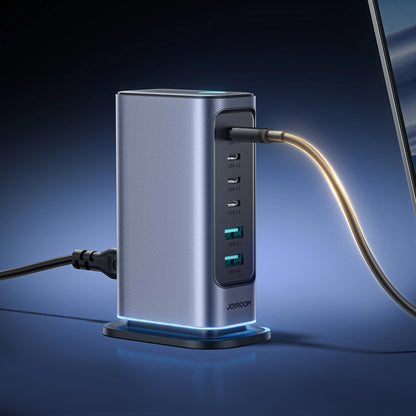 Ladestasjon Joyroom JR-TCM02, 65W, 3.25A, 2 x USB-A - 4 x USB-C, Grå
