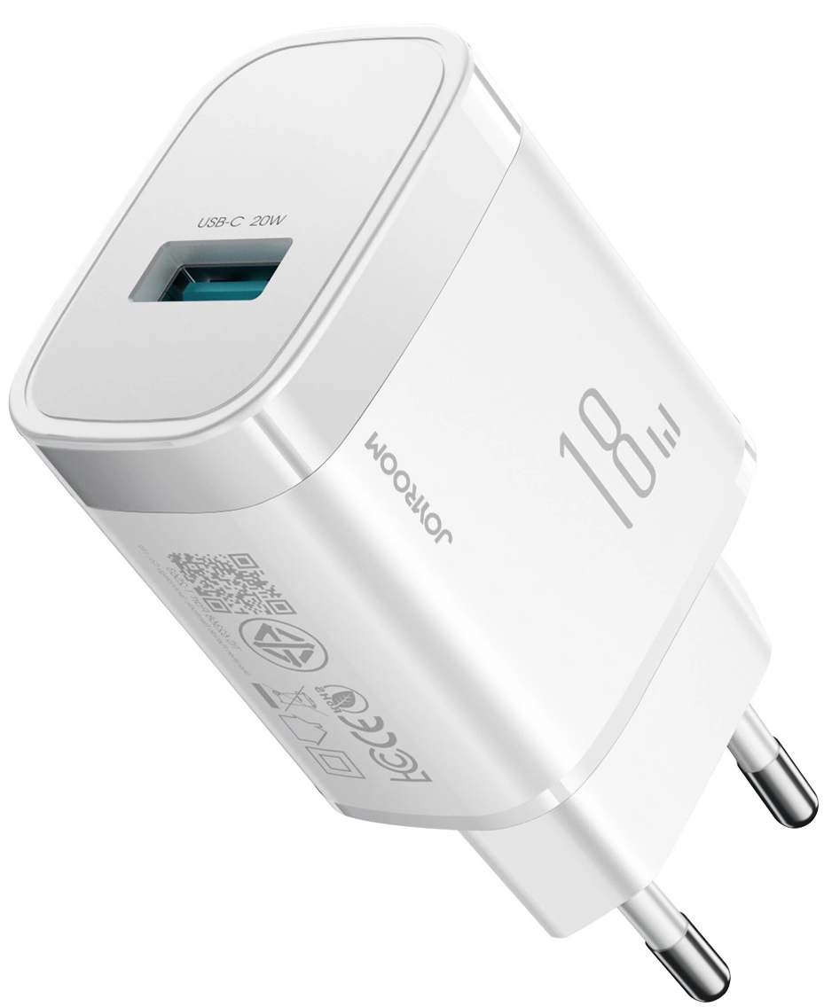 Joyroom JR-TF4 Nettlader, 18W, 3A, 1 x USB-A, Hvit