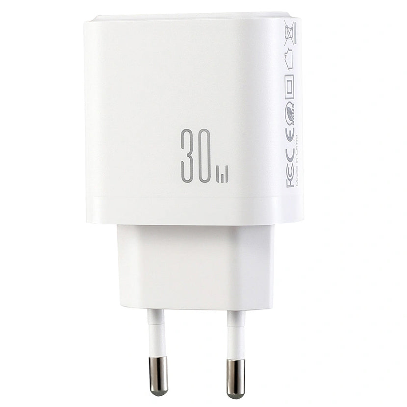 Joyroom JR-TG6 nettadapter, 30W, 3A, 1 x Lightning - 1 x USB-A - 1 x USB-C, hvit