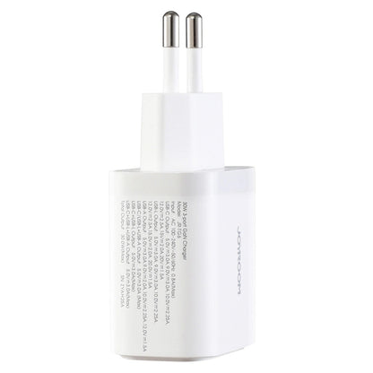 Joyroom JR-TG6 nettadapter, 30W, 3A, 1 x Lightning - 1 x USB-A - 1 x USB-C, hvit