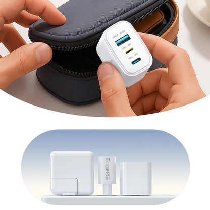Joyroom JR-TG6 nettadapter, 30W, 3A, 1 x Lightning - 1 x USB-A - 1 x USB-C, hvit