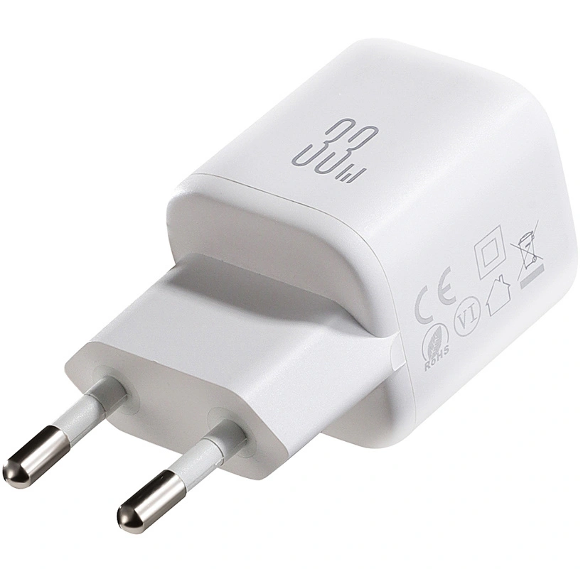 Joyroom JR-TG7 nettverkslader, 33W, 3A, 1 x USB-A - 1 x USB-C, Hvit