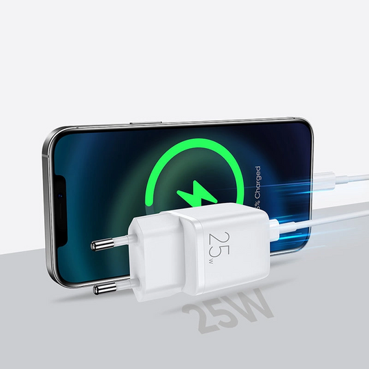 Joyroom L-P251 nettadapter, 25W, 3A, 1 x USB-C, Hvit