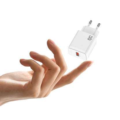 Lito LC08 nettverkslader, 18W, 3A, 1 x USB-A, Hvit