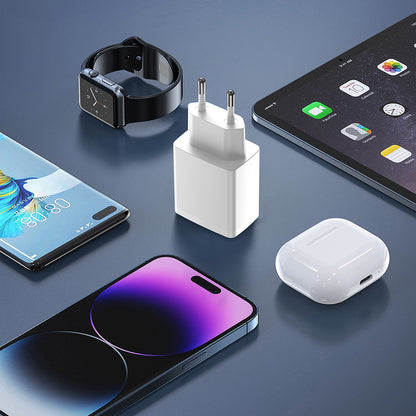 Lito LC09 Nettlader, 20W, 3A, 1 x USB-A - 1 x USB-C, Hvit