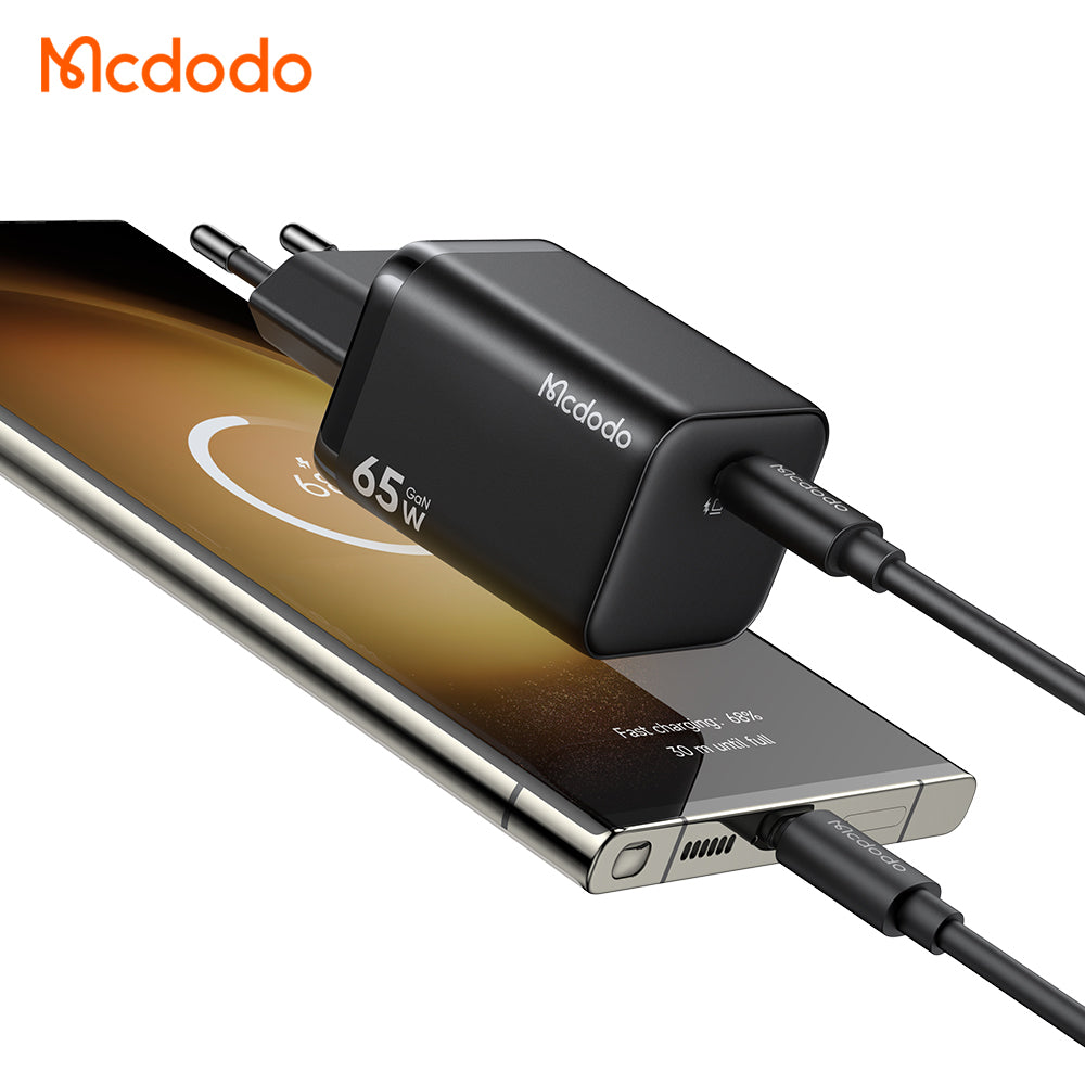 McDodo CH-0850 Ultimate Mini Nettlader, 65W, 3,25A, 1 x USB-C, Svart