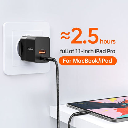 McDodo CH-1951 Hydrogen Nettlader, 20W, 3A, 1 x USB-A - 1 x USB-C, Svart