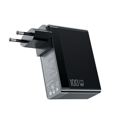 McDodo CH-8101 Pro Nuc AR Power Travel nettverkslader, 100W, 5A, 1 x USB-A - 2 x USB-C, Svart