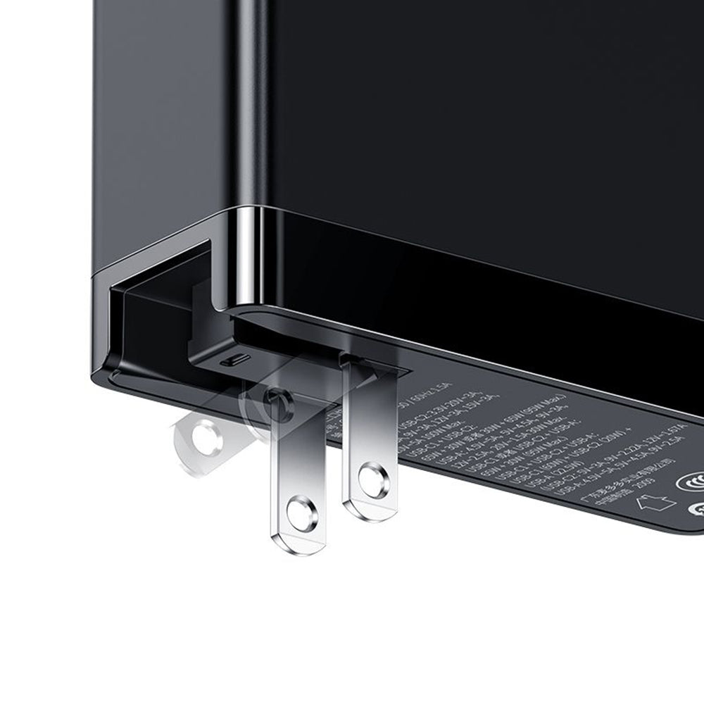 McDodo CH-8101 Pro Nuc AR Power Travel nettverkslader, 100W, 5A, 1 x USB-A - 2 x USB-C, Svart