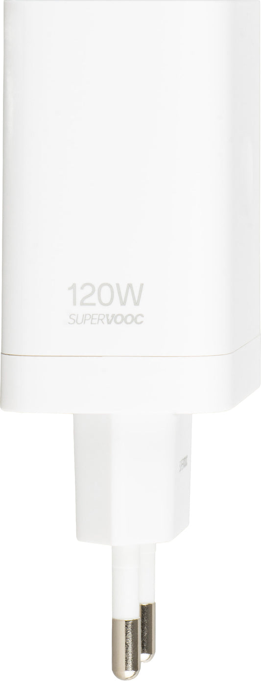 OnePlus nettadapter, 120W, 1 x USB-A, hvit