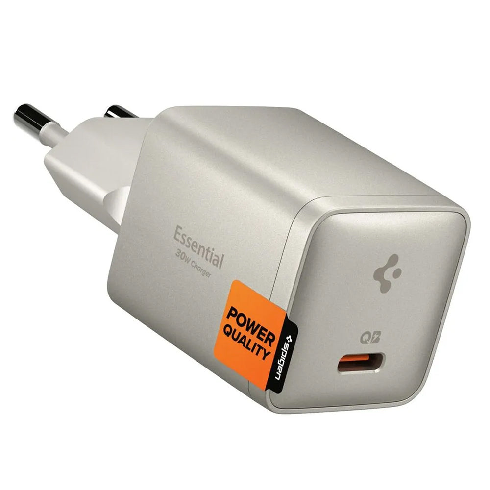 Spigen EE301EU Essential Nettlader, 30W, 3A, 1 x USB-C, Titan Grå ACH10448