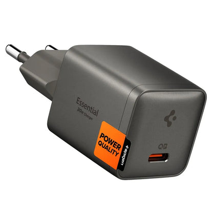 Spigen EE301EU Essential Nettlader, 30W, 3A, 1 x USB-C, Grå ACH10447
