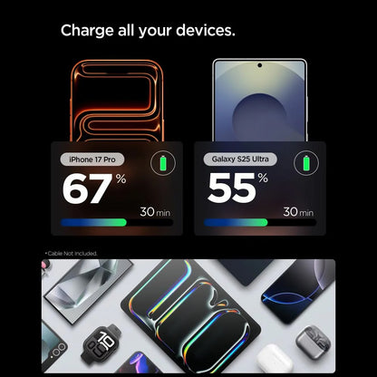 Spigen EE301EU Essential Nettlader, 30W, 3A, 1 x USB-C, Grå ACH10447