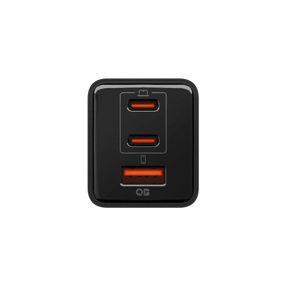 Spigen EE473EU Essential Nettlader, 47W, 3A, 1 x USB-A - 2 x USB-C, Svart ACH09465