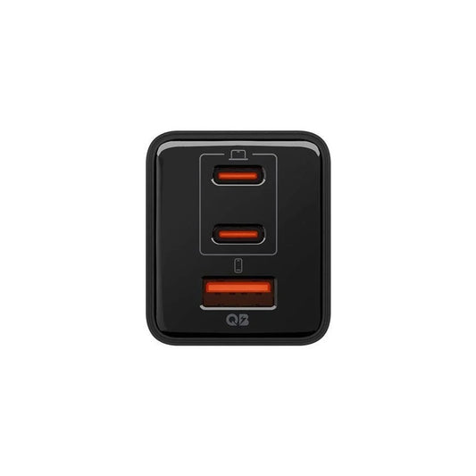 Spigen EE473EU Essential Nettlader, 47W, 3A, 1 x USB-A - 2 x USB-C, Svart ACH09465