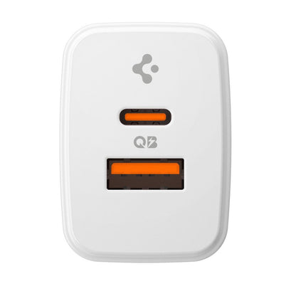 Spigen Essential Nettlader, 20W, 3A, 1 x USB-A - 1 x USB-C, Hvit ACH08704