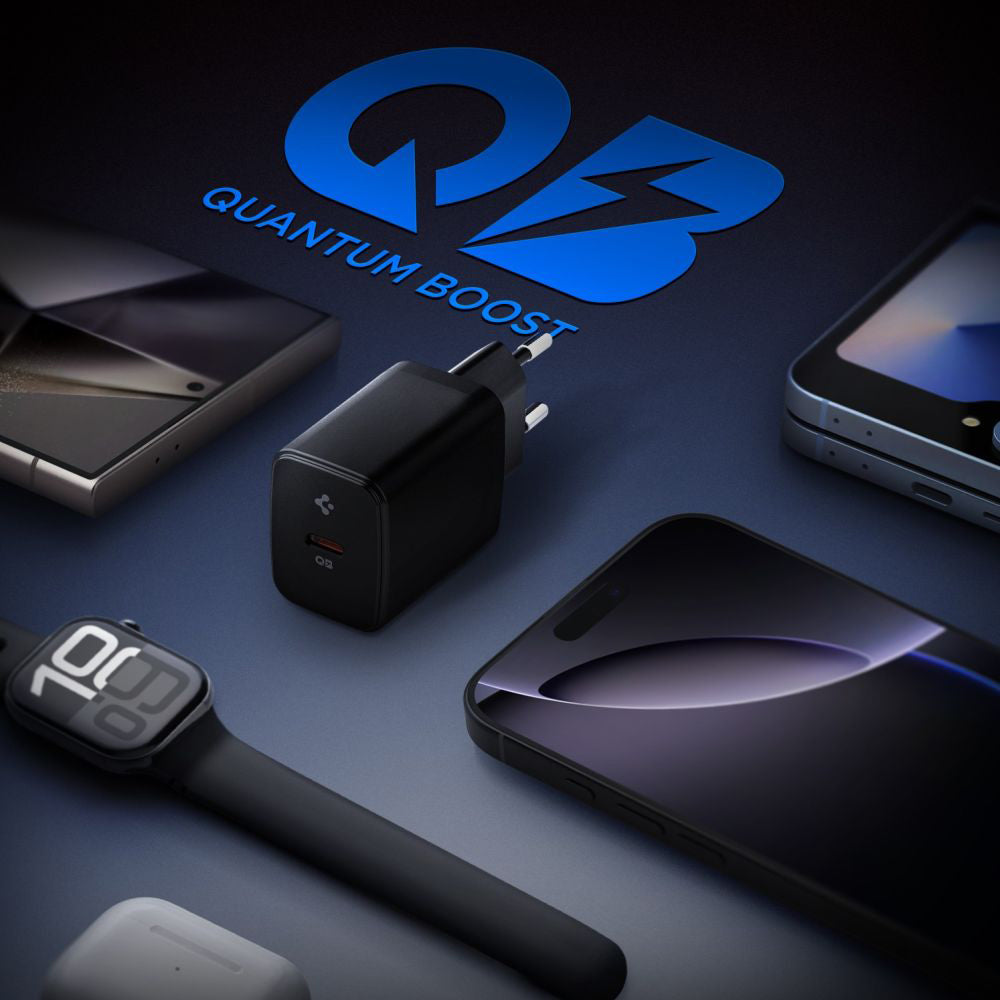 Spigen Essential Nettlader, 20W, 3A, 1 x USB-C, Svart