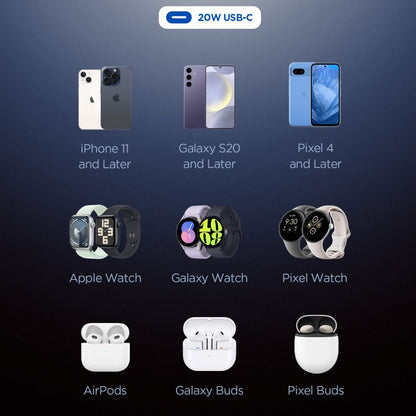 Spigen Essential Nettlader, 20W, 3A, 1 x USB-C, Svart