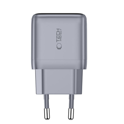 Tech-Protect NC45W Display nettadapter, 45W, 3A, 1 x USB-C, Grå