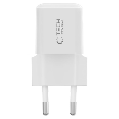 Tech-Protect NCM25 Nettlader, 25W, 3A, 1 x USB-C, Hvit