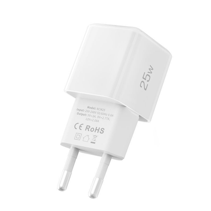 Tech-Protect NCM25 Nettlader, 25W, 3A, 1 x USB-C, Hvit