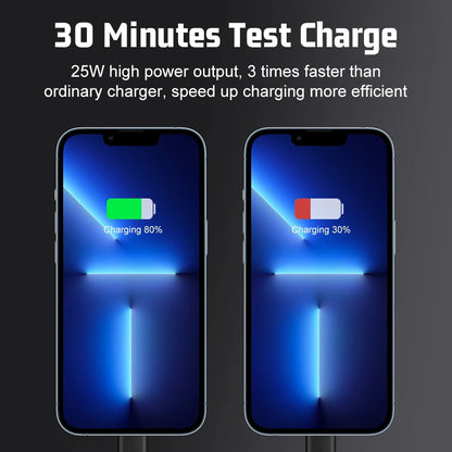 Nettlader Techsuit CHPD216 Tiny, 25W, 3A, 1 x USB-A - 1 x USB-C, Svart