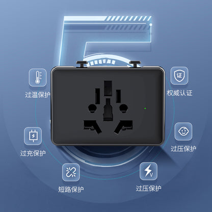 Nettlader Techsuit HHT203A Travel, 20W, 3A, 2 x USB-A - 2 x USB-C, Hvit