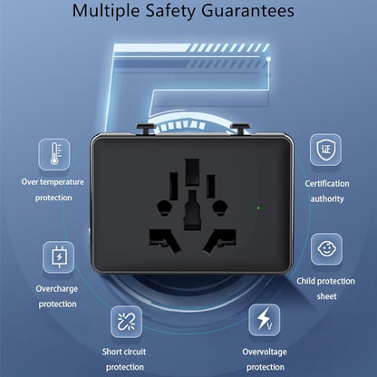 Nettlader Techsuit HHt204A Travel, 15W, 3A, 2 x USB-A - 2 x USB-C, Hvit