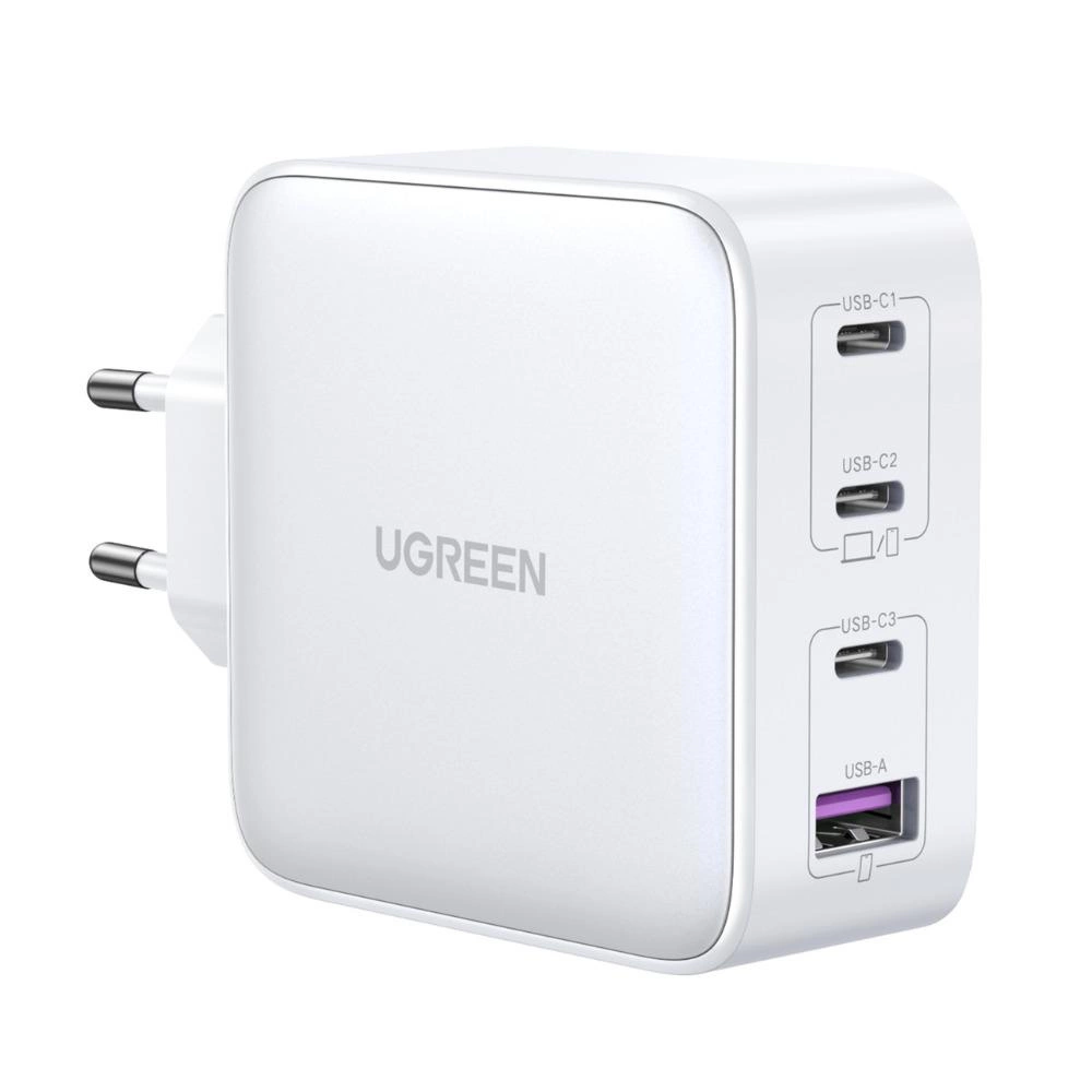 UGREEN CD226 Nettlader, 100W, 5A, 1 x USB-A - 3 x USB-C, Hvit