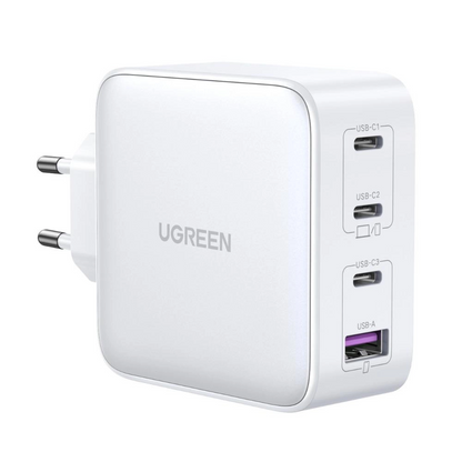 UGREEN CD226 Nettlader, 100W, 5A, 1 x USB-A - 3 x USB-C, Hvit