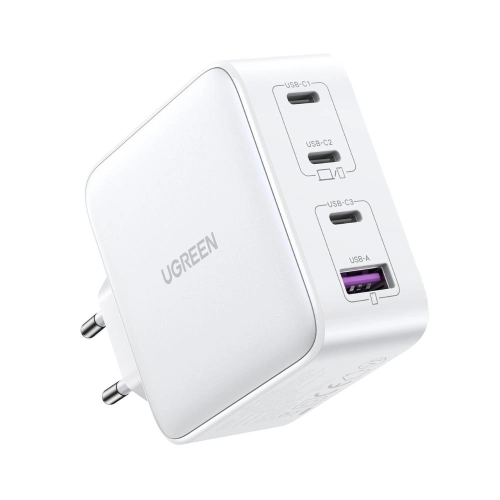 UGREEN CD226 Nettlader, 100W, 5A, 1 x USB-A - 3 x USB-C, Hvit