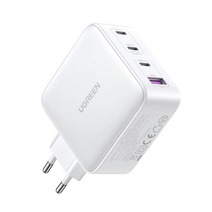 UGREEN CD226 Nettlader, 100W, 5A, 1 x USB-A - 3 x USB-C, Hvit
