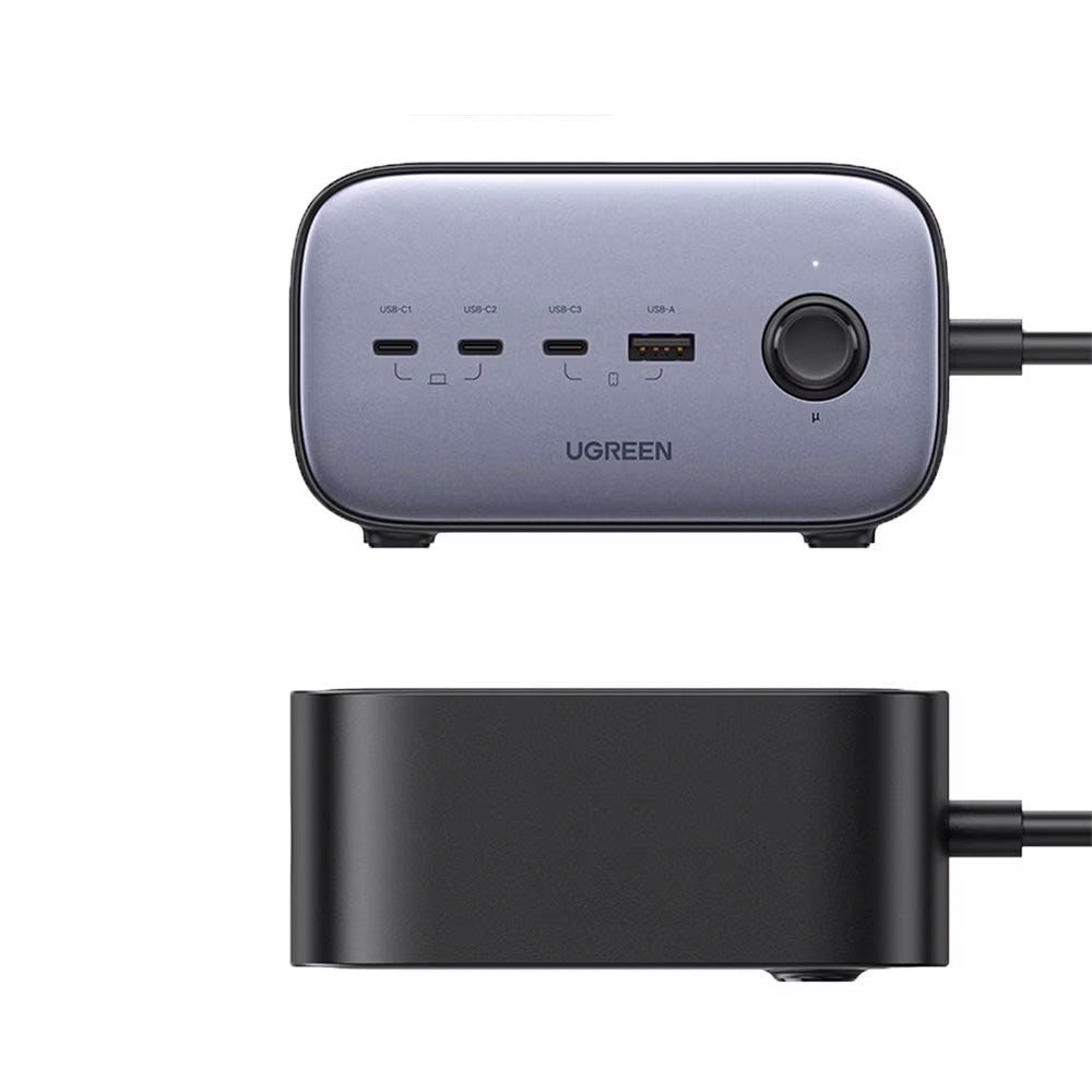 UGREEN CD270 forlengelseskabel, 2 x Schuko, Grå