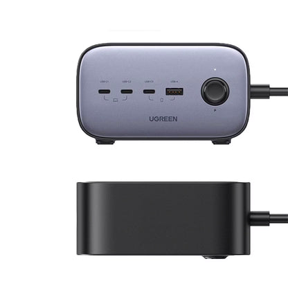 UGREEN CD270 forlengelseskabel, 2 x Schuko, Grå