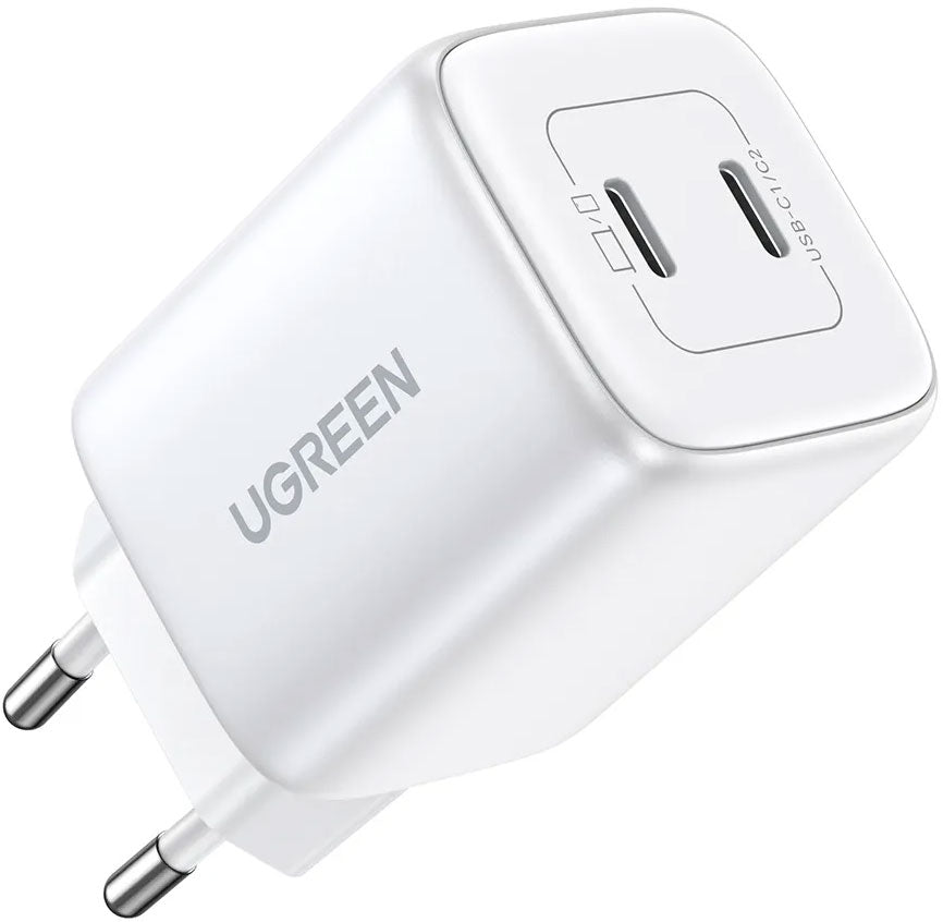 UGREEN CD294 Nettlader, 45W, 3A, 2 x USB-C, Hvit