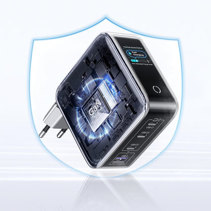 UGREEN Nexode Pro X772 (95942B) nettverkslader med display, 100 W, 5 A, 1 x USB-A – 3 x USB-C, grå