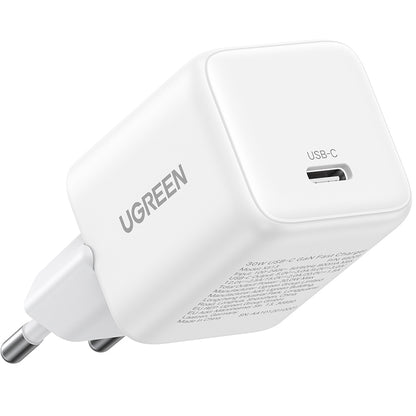 UGREEN X513 Nettlader, 30W, 3A, 1 x USB-C, Hvit
