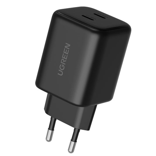 UGREEN X526 nettadapter (65058), 45W, 3A, 2 x USB-C, svart
