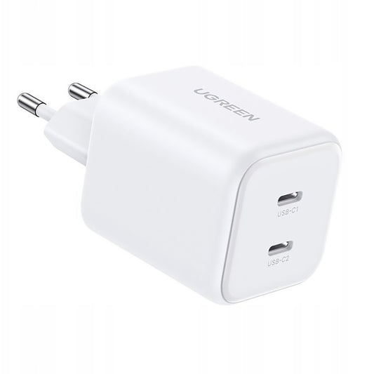 UGREEN X526 nettadapter (65154), 45W, 3A, 2 x USB-C, hvit
