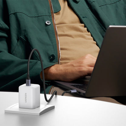 UGREEN X526 nettadapter (65154), 45W, 3A, 2 x USB-C, hvit
