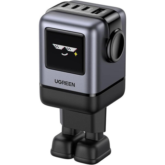 UGREEN X688 Uno Nettlader, 100W, 5A, 1 x USB-A - 3 x USB-C, Svart