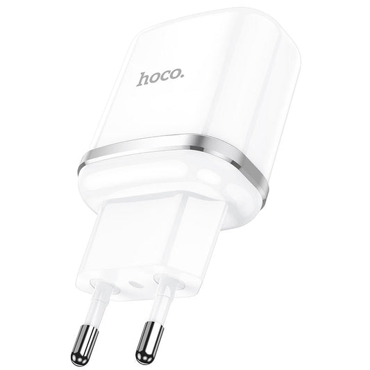 HOCO N3 Nettlader, 18W, 3A, 1 x USB-A, Hvit