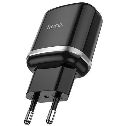 HOCO N3 Nettlader, 18W, 3A, 1 x USB-A, Svart