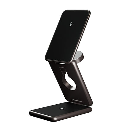 Trådløs Nettverkslader Allity. AWC-230-22WMS 3in1, 22.5W, 1.67A, Grå