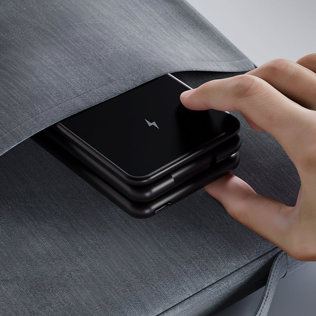 Trådløs Nettverkslader Allity. AWC-230-22WMS 3in1, 22.5W, 1.67A, Grå